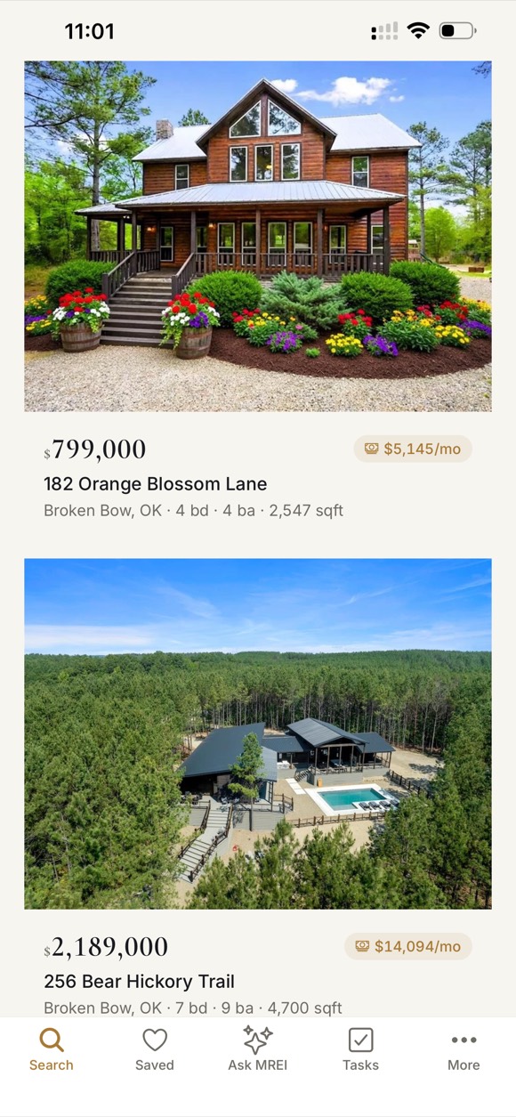 Search results in the Mac Does REI app